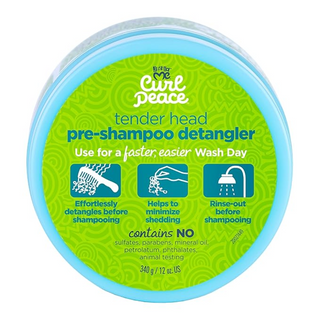 Just For Me Curl Peace tender head pre shampoo detangler 340g for easy pain free detangling and soft manageable curls