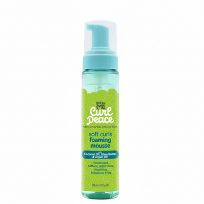 Just For Me Curl Peace soft curls foaming mousse 251ml for kids curl definition soft hold and frizz control
