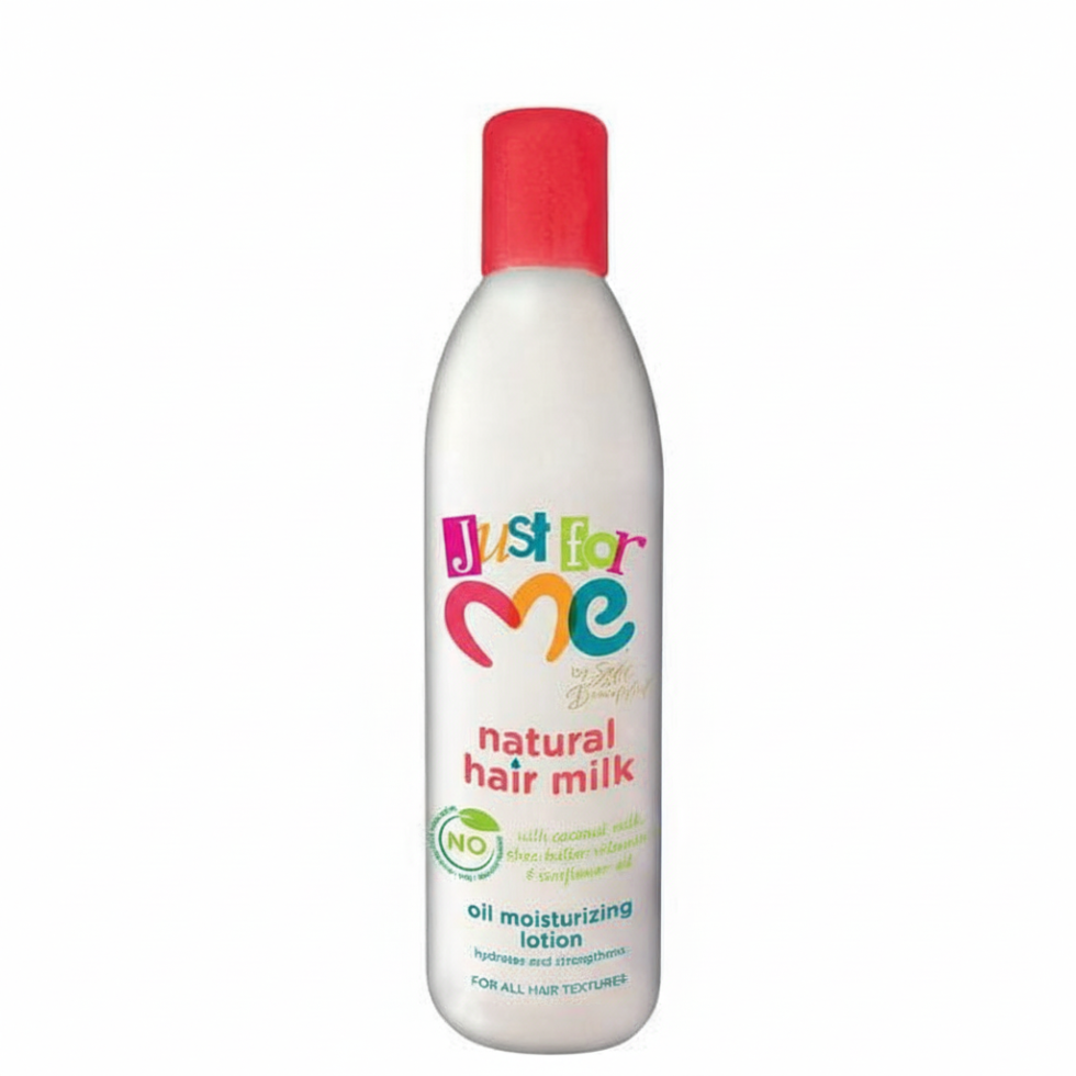 Just For Me natural hair milk oil moisturizing lotion 295ml for hydration softness frizz control and manageable curls