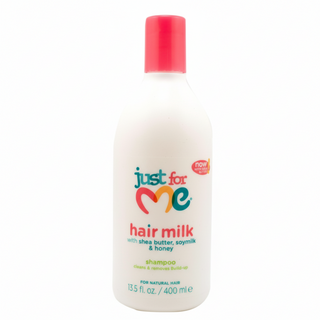 Just For Me hair milk shampoo 400ml shea butter honey moisture cleanse for soft hydrated and manageable curls