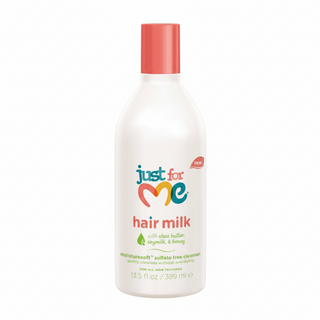Just For Me hair milk sulfate free cleanser 399ml moisture soft wash for soft hydrated and manageable curls