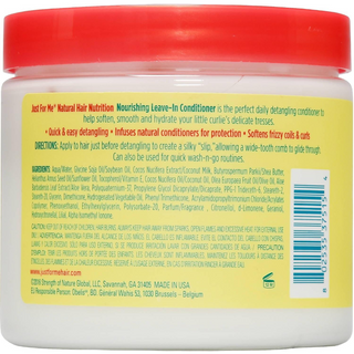 Just For Me nourishing leave in conditioner 425g for hydration detangling and soft manageable curly hair