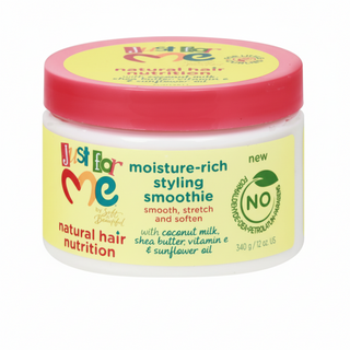Just For Me moisture rich styling smoothie 340g for hydrating defining curls and frizz control for soft bouncy hair
