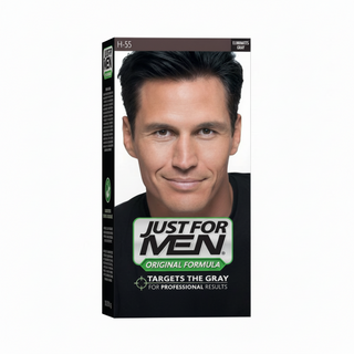just for men hair color h55 real black 5 minute gray coverage natural look for men