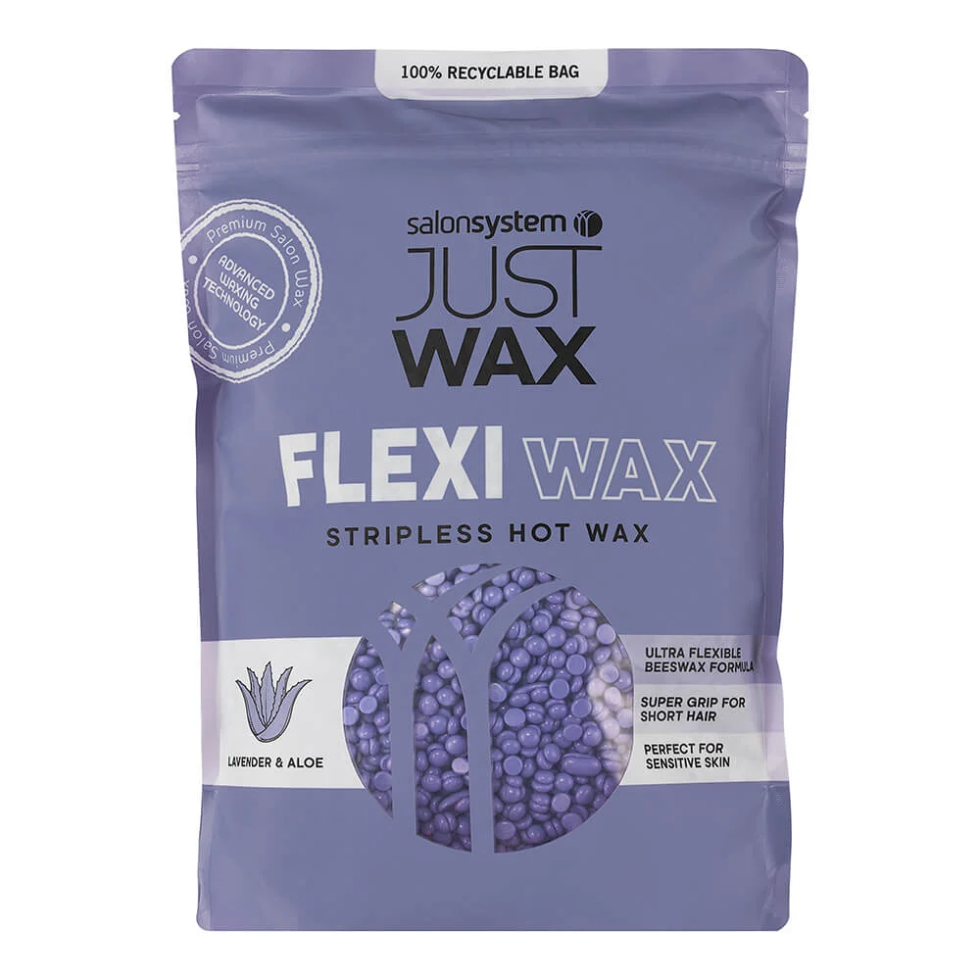 Just wax flexiwax sensitive lavender aloe hot wax beads 700g for stripless smooth gentle hair removal