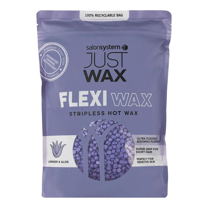 Just wax flexiwax sensitive lavender aloe hot wax beads 700g for stripless smooth gentle hair removal