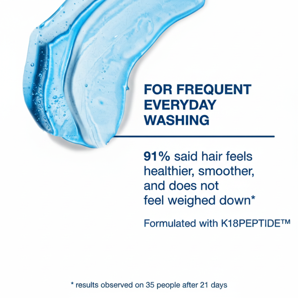 K18 damage shield pH protective shampoo 250ml gentle cleansing and strengthening hair care formula