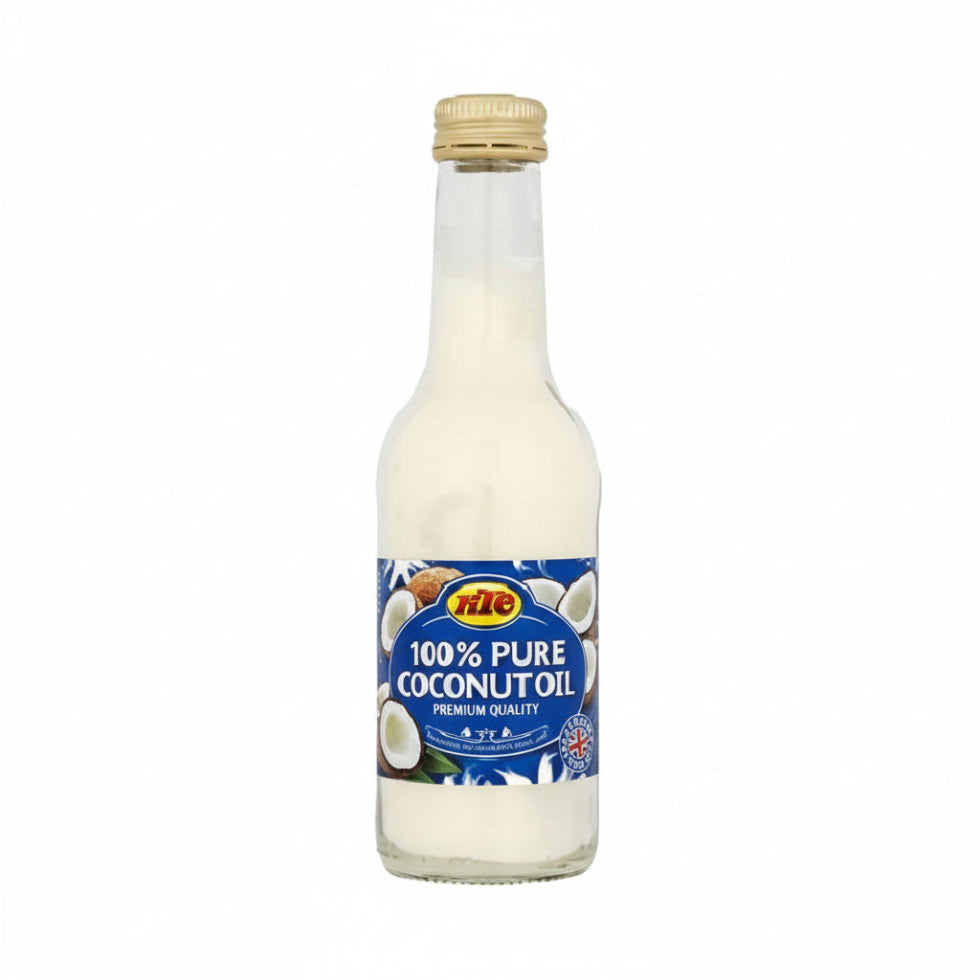 KTC 100 percent pure coconut oil 250ml natural cooking skin and hair care oil for daily nourishment use