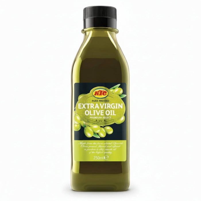 KTC extra virgin olive oil premium select 250ml pure cold pressed cooking oil for salads cooking and healthy lifestyle use