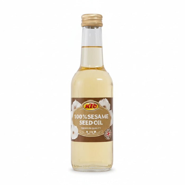 KTC 100 percent sesame seed oil 250ml premium quality natural cooking skin and hair care oil for daily use