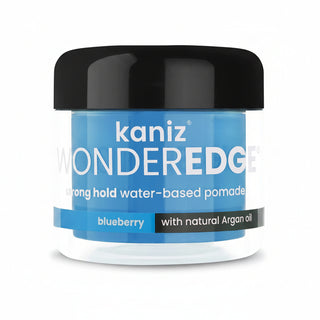 kaniz wonder edge blueberry strong hold hair pomade 120ml edge control shine styling wax
