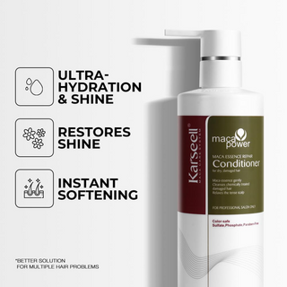 Karseell maca essence repair conditioner 500ml for smooth glossy dry damaged hair