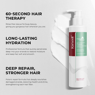 Karseell Protein Leave-In Cream 200ml for dry and damaged hair repair and strength