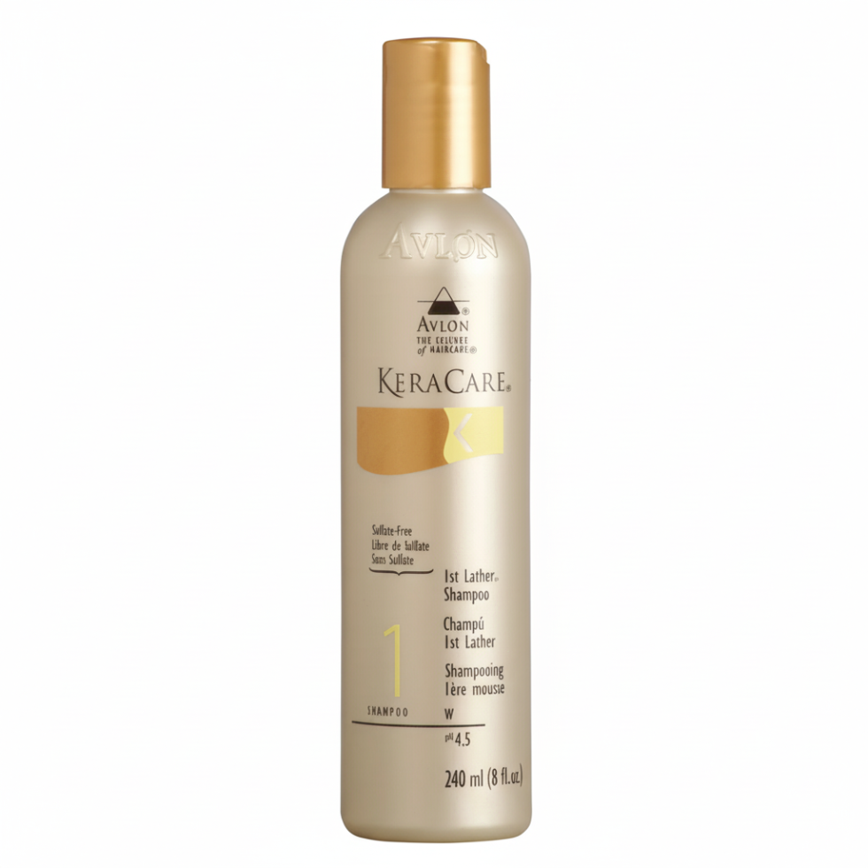 keracare 1st lather shampoo deep cleansing pre shampoo removes buildup and prepares hair for conditioning