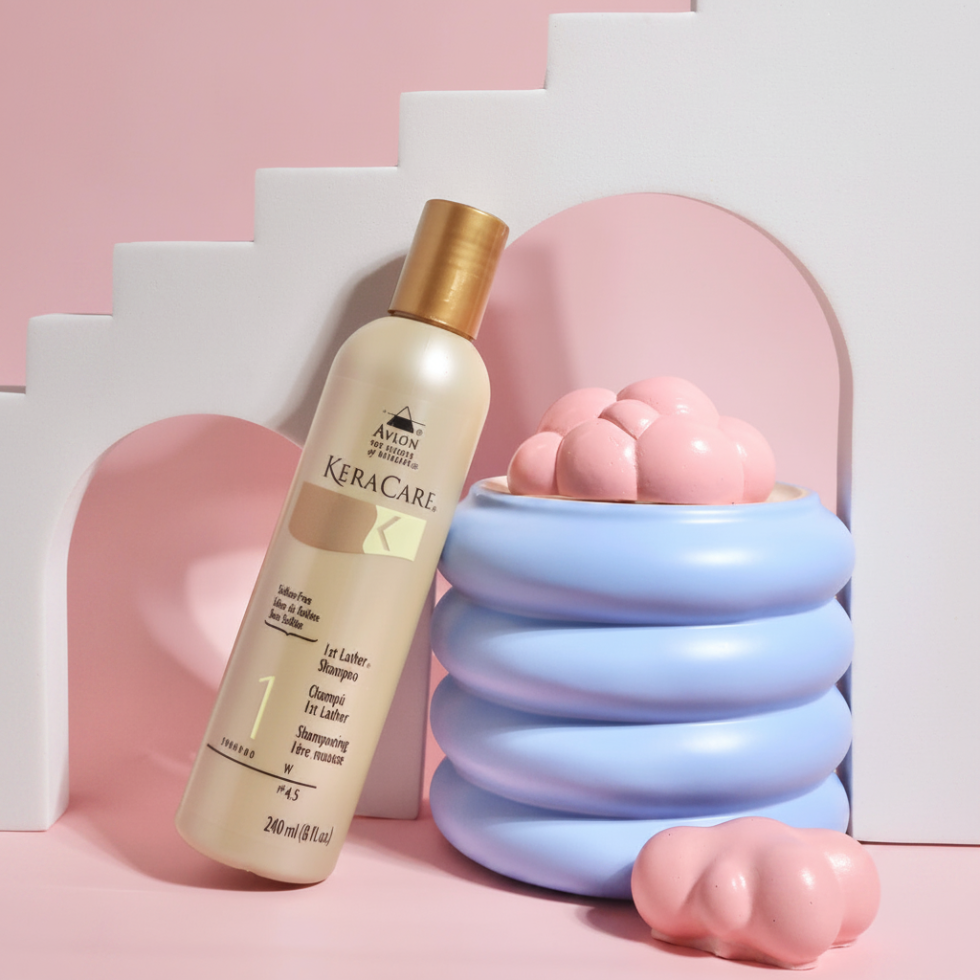 keracare 1st lather shampoo deep cleansing pre shampoo removes buildup and prepares hair for conditioning