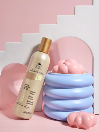 KeraCare 1st Lather Shampoo 240ml- Deep Cleansing Pre-Shampoo for All Hair Types