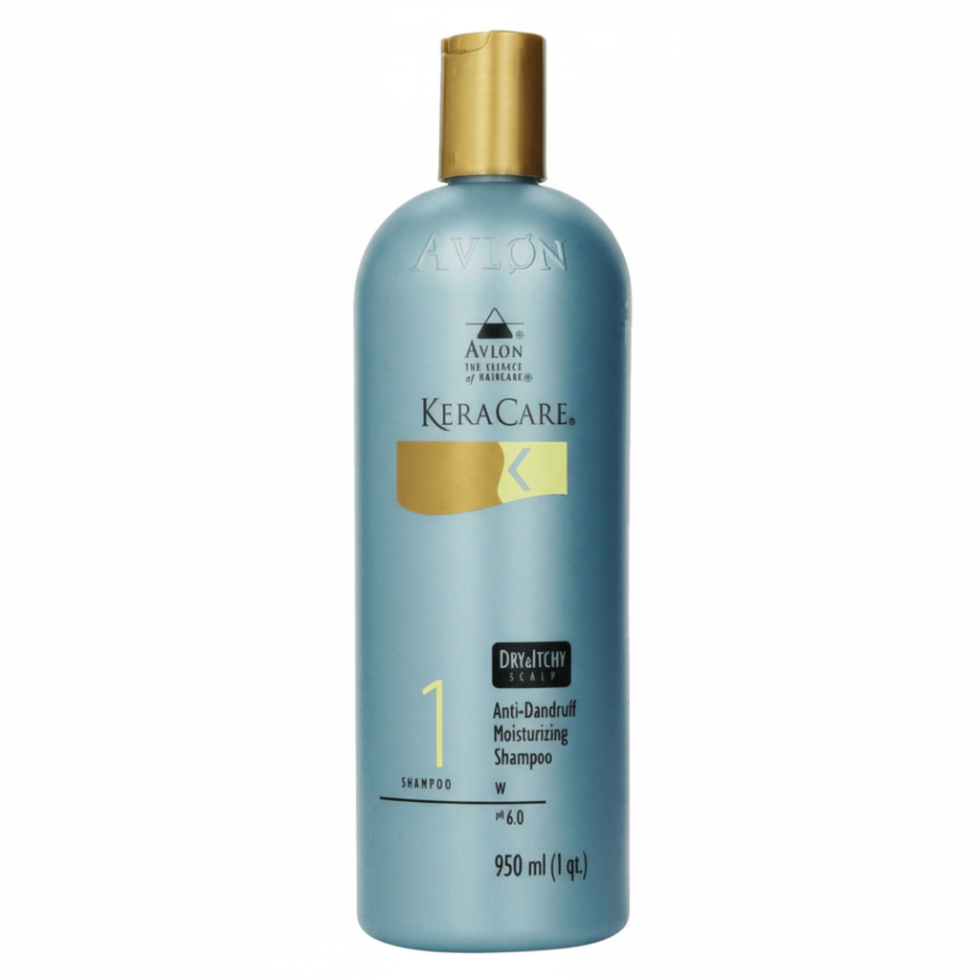 keracare anti dandruff moisturizing shampoo hydrates scalp removes flakes and controls dandruff