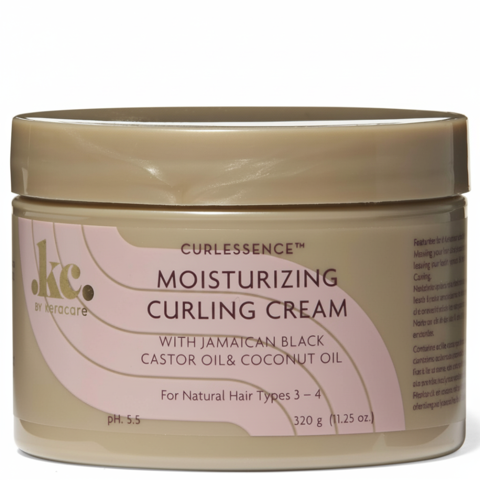keracare curlessence moisturizing curling cream defines soft curls with moisture and frizz control