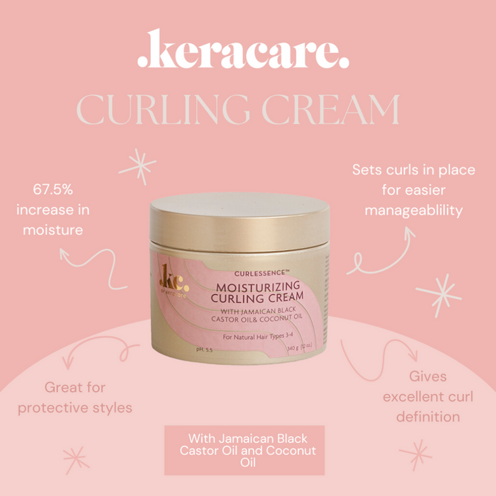 KeraCare CurlEssence Moisturizing Curling Cream 11.25oz | Soft Defined Curls