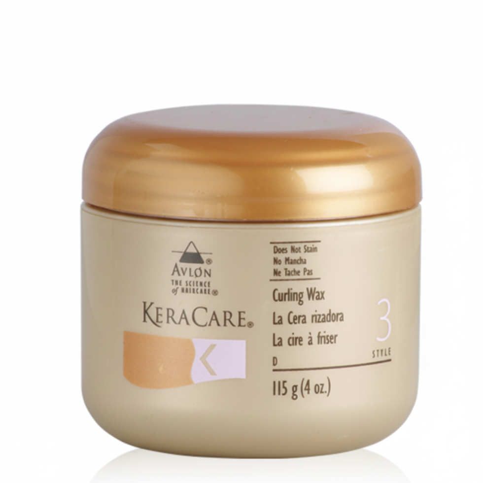 keracare curling wax defines shapes enhances curls frizz free soft flexible hold shine