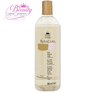 KeraCare Foam Wrap-Set Lotion Extra Hold 950ml- Strong Hold, Shine & Heat Protection