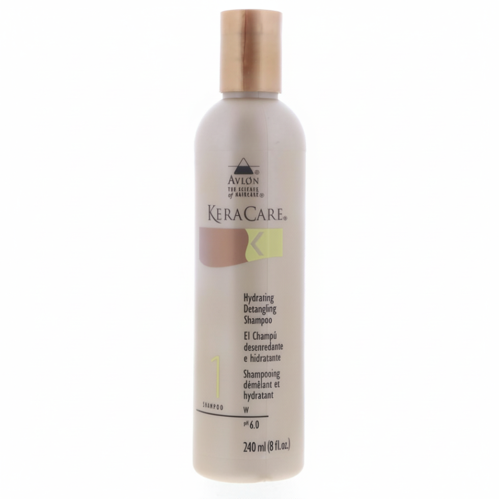 keracare hydrating detangling shampoo moisturizes smooths hair for soft shiny frizz free results