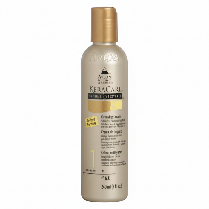 KeraCare Natural Textures Cleansing Cream 240ml- Detox, Moisturize & Soothe Scalp