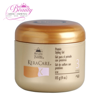 KeraCare Protein Styling Gel 115g | Non-Flaky Hold & High Shine