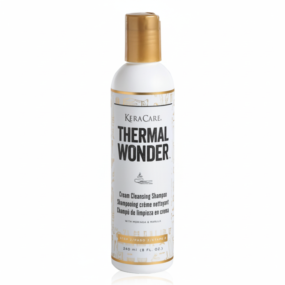 keracare thermal wonder cream cleansing shampoo heat protection moisture balance gentle cleansing for styling