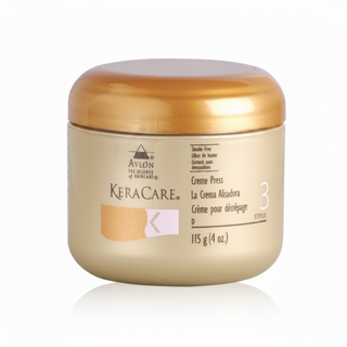 keracare creme press silky straight finish heat protection smooth frizz free shiny hair
