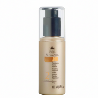 keracare strengthening thermal protector heat defense reduces breakage smooth shiny hair styling