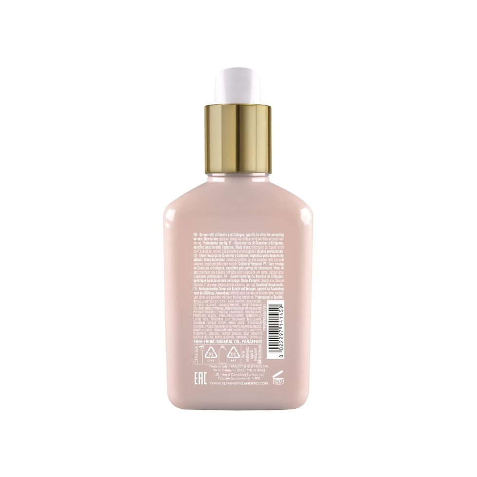 Protect and repair hair with Keratin Therapy Hair Serum. Reduces frizz, adds shine, strengthens strands, and shields hair from heat damage.