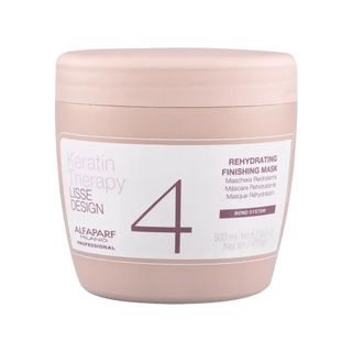 keratin therapy lisse design rehydrating mask 500ml deep moisture frizz control damaged hair repair

