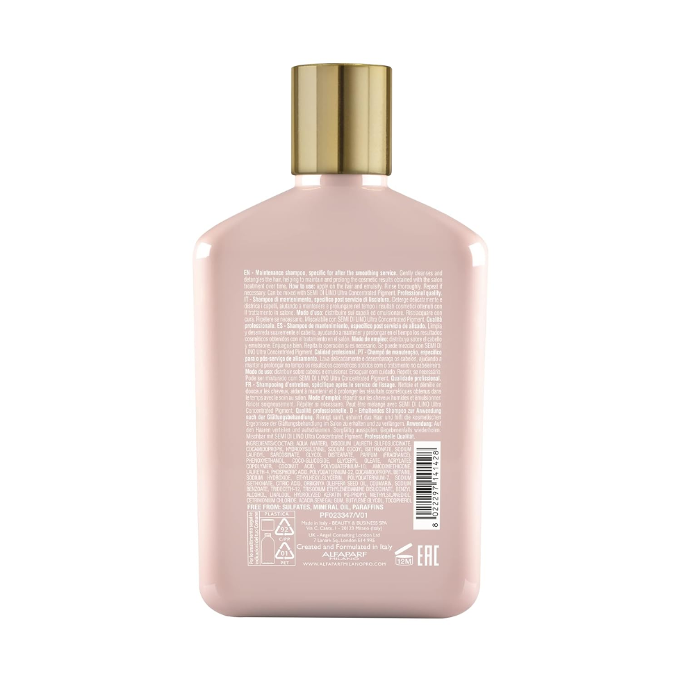 Keratin Therapy Maintenance Shampoo 250ml smoothing hydrating shampoo for soft straight hair.
