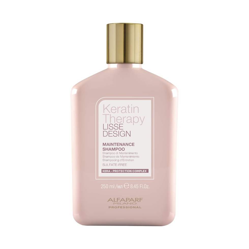Keratin Therapy Maintenance Shampoo 250ml smoothing hydrating shampoo for soft straight hair.