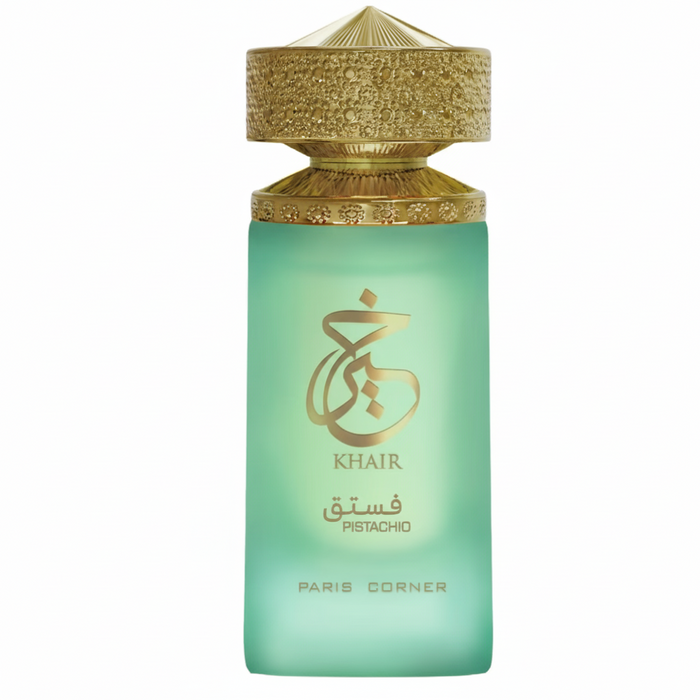 Khair Pistachio EDP by Paris Corner 100ml–  Luxurious Unisex Gourmand Perfume with Pistachio & Vanilla