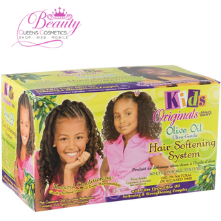 Kids Organics Africa's Best Olive Oil Hair Softening System | Ultra-Gentle 1 Application