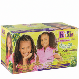 africa's best olive oil hair softening system ultra-gentle 1 application for kids