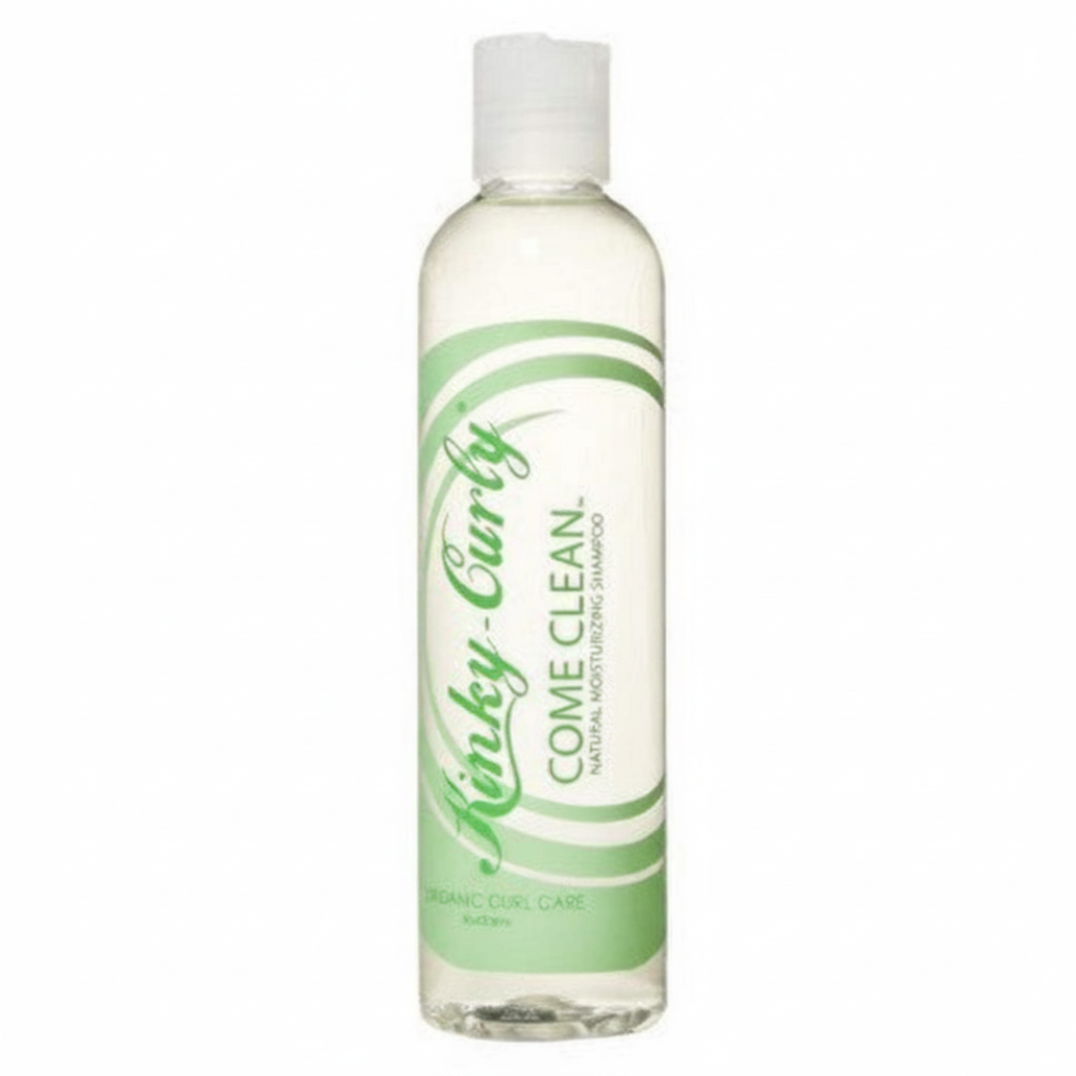 kinky curly come clean shampoo removes hard water buildup moisturizes curls soft clean hair