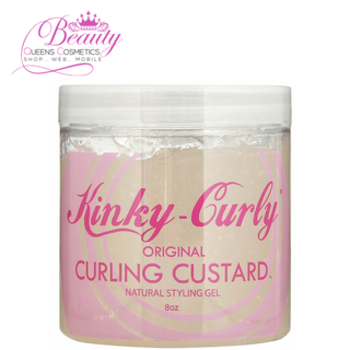 Kinky Curly Curl Custard Gel – 8oz Define Curls, Frizz Control & Shine