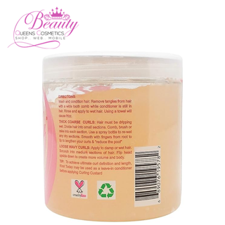 Kinky Curly Original Curling Custard Styling Gel – 8oz Define & Shine Curls