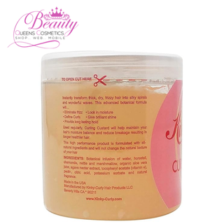 Kinky Curly Original Curling Custard Styling Gel – 8oz Define & Shine Curls