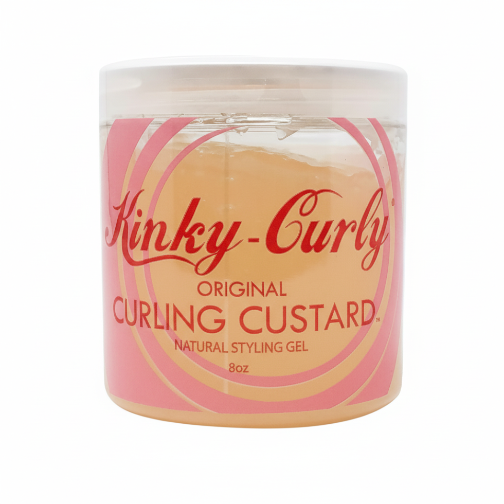 kinky curly curling custard defines curls adds shine controls frizz soft bouncy natural curls