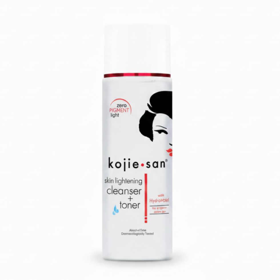 kojie san skin lightening cleanser toner 100ml dual action hydrating brightening formula
