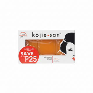 kojie san kojic acid soap 3 x 65g pack skin lightening dark spot removal soap