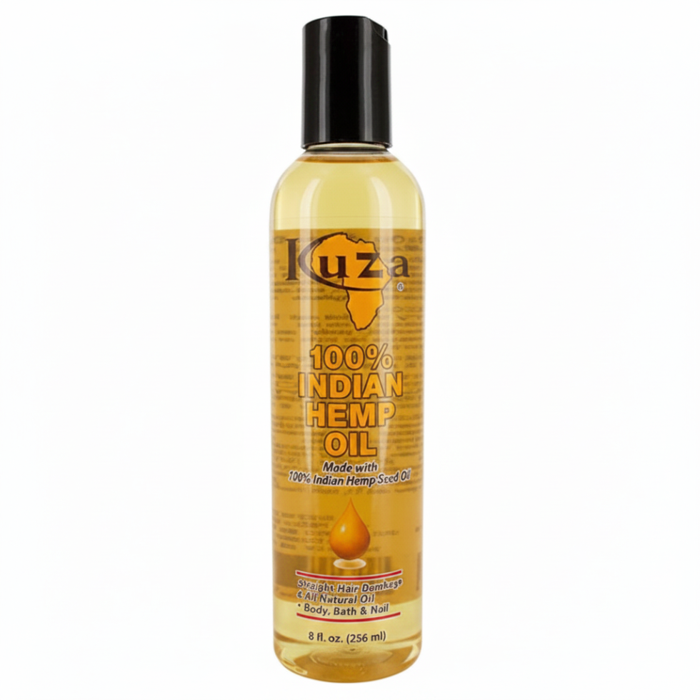 Kuza indian hemp oil 8oz hair scalp skin repair treatment moisturizing nourishing natural oil care