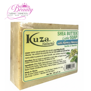 Kuza Naturals African Black Soap Neem & Henna 142g | Acne Care & Deep Clean