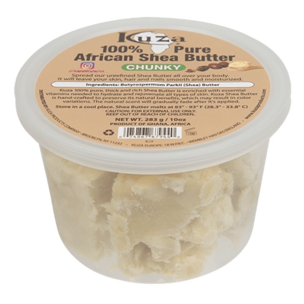 Kuza african shea butter chunky 100 percent pure unrefined skin and hair moisturizing care