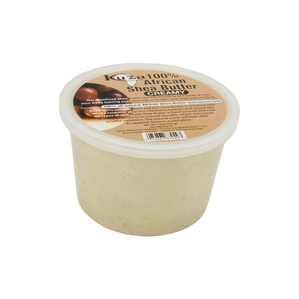 Kuza african shea butter creamy natural skin and hair moisturizer deep hydration soft smooth care