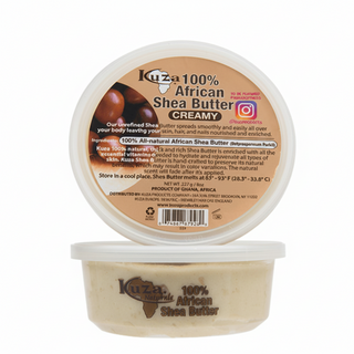 Kuza african shea butter creamy natural skin and hair moisturizer deep hydration soft smooth care